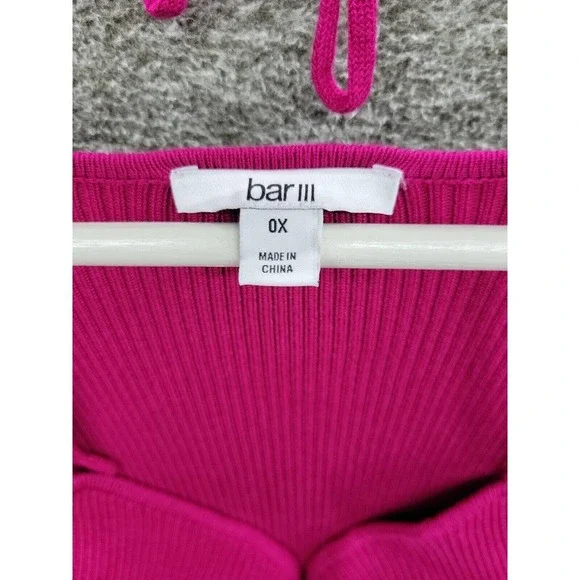 Bar III Trendy Cutout Knit Sweater Dress Bodycon Size 0X NWT - Picture 10 of 11